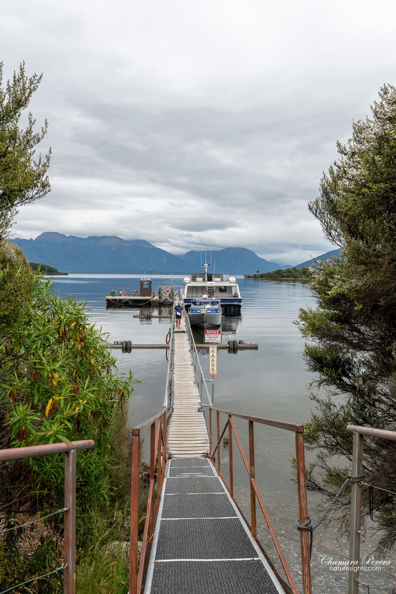 boat ramp at Lake Te Anau Milford Track New Zealand