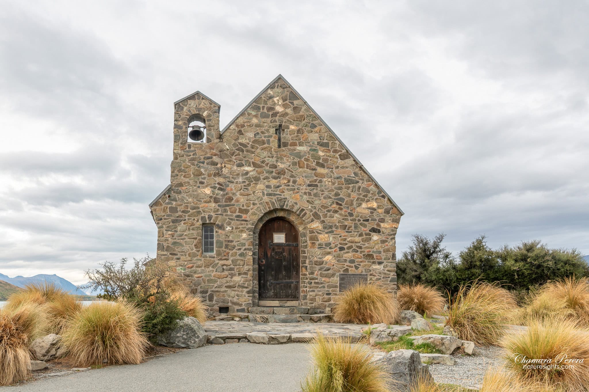 Church of the Good Shepherd Lake Tekapo front view New Zealand