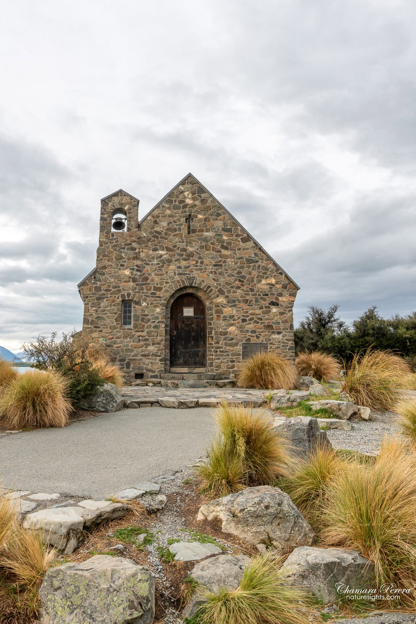 Church of the Good Shepherd stone building Lake Tekapo New Zealand