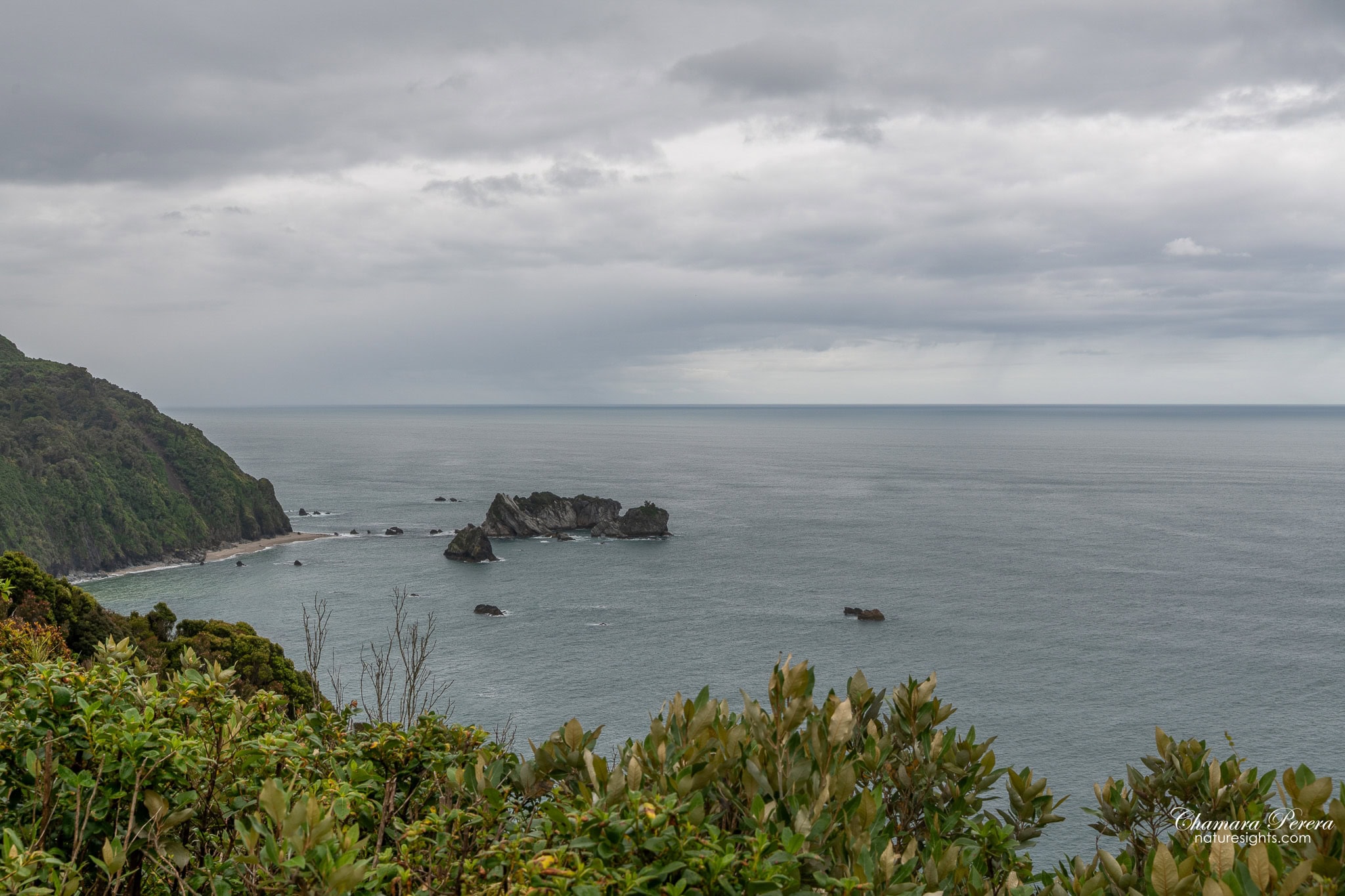 Knights Point Lookout view over Tasman Sea west coast New Zealand