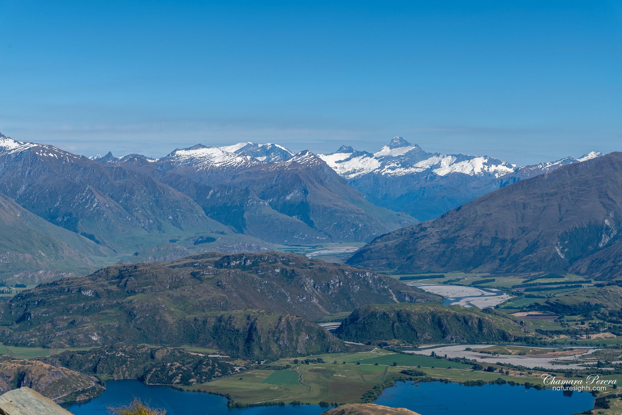 Mount Aspiring and Southern Alps from Roy's Peak Wanaka New Zealand
