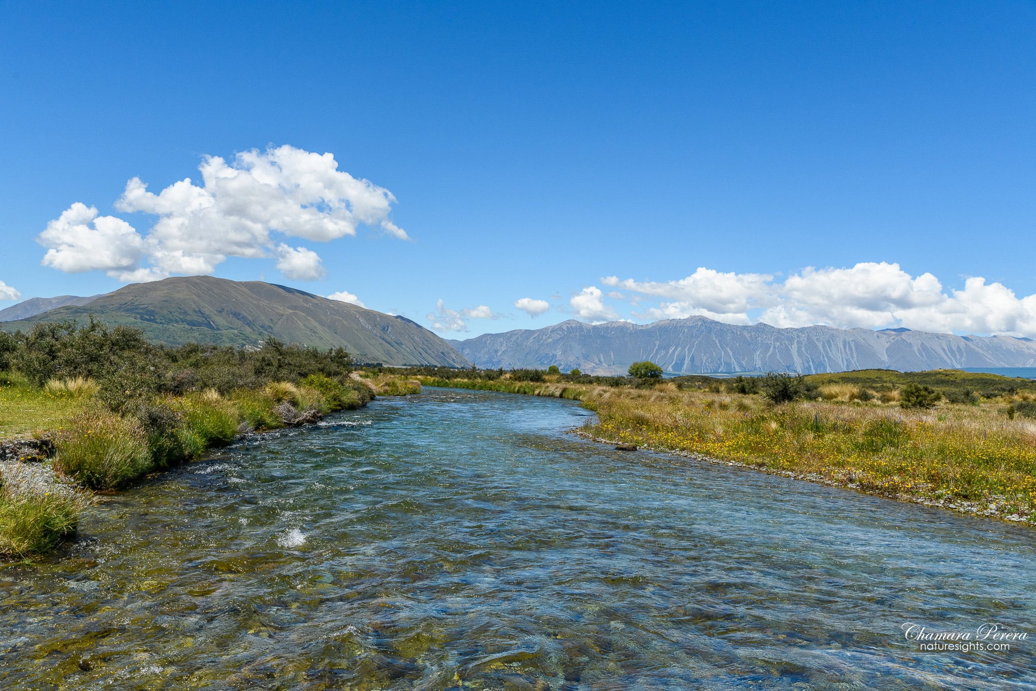 Rangitata River below Mount Sunday Canterbury New Zealand